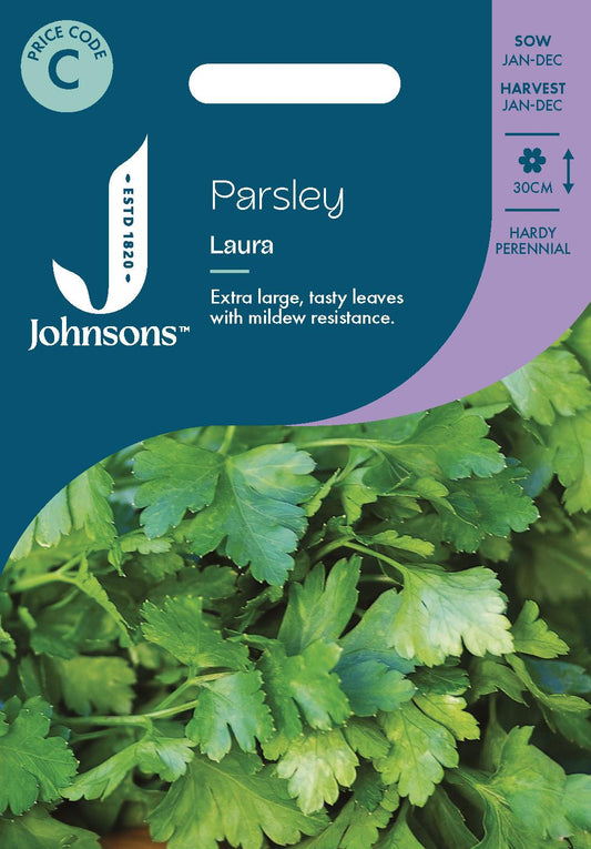 Johnsons - Herb - Parsley Laura - 500 Seeds