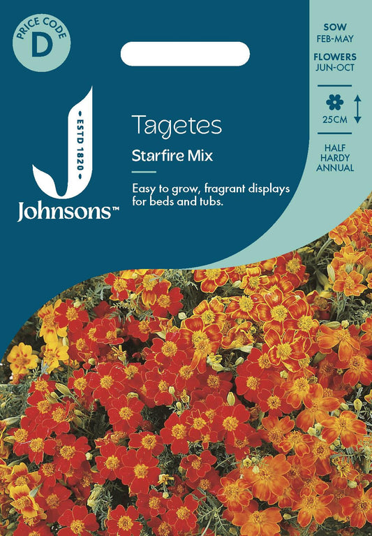 Johnsons - Tagetes Starfire Mix - 250 Seeds