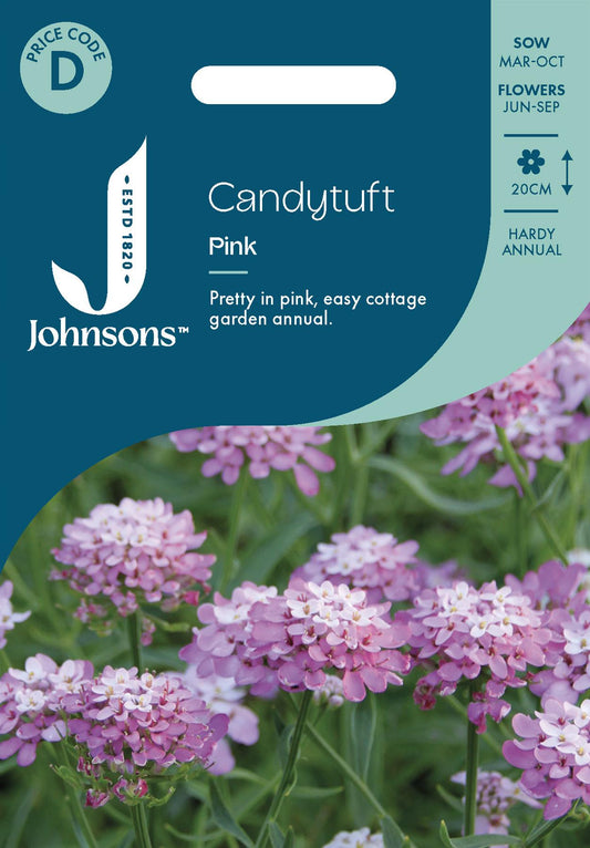 Johnsons - Candytuft Pink - 500 Seeds