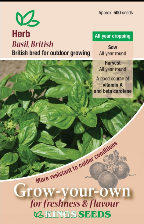 Suffolk Herbs Basil British Seeds
