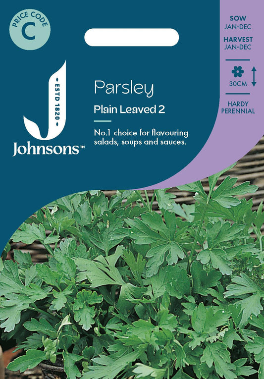Johnsons - Herb - Parsley Plain Leaved 2 - 750 Seeds