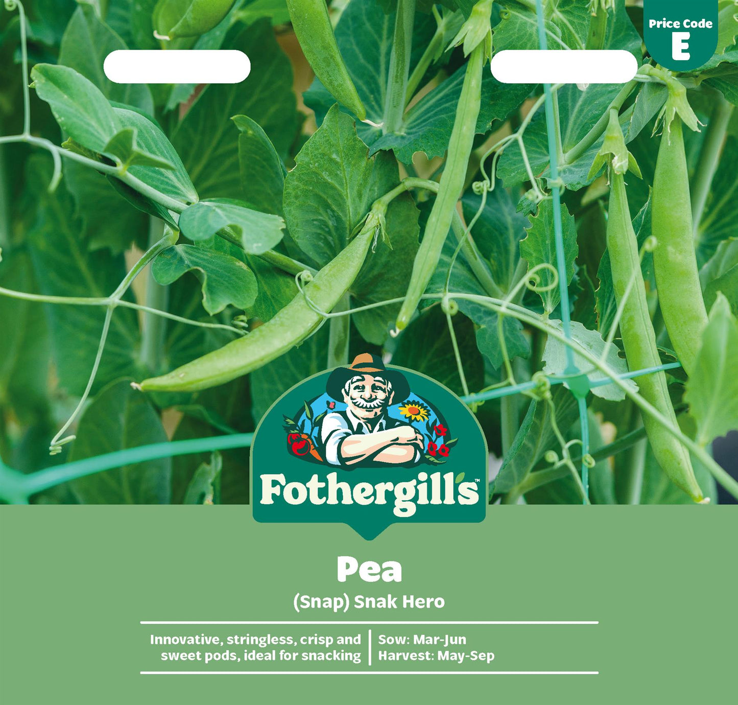 Fothergills Pea (Snap) Snak Hero Seeds