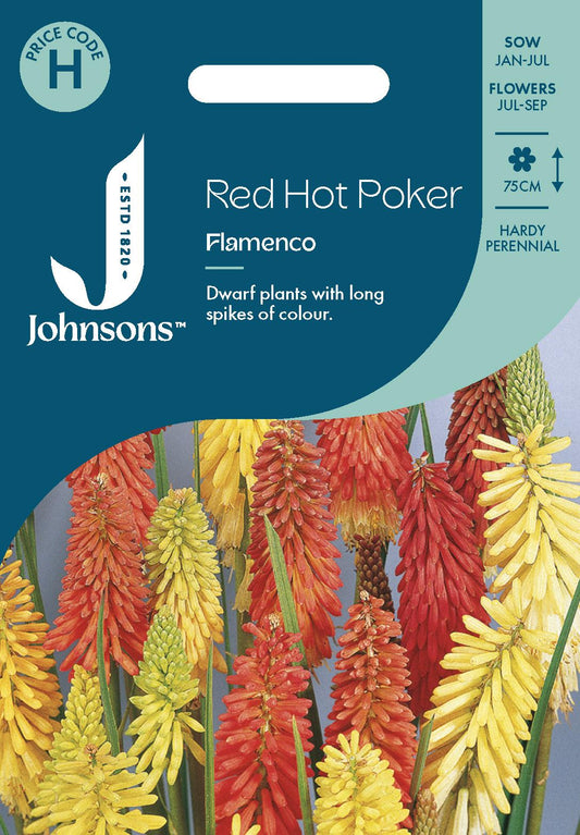 Johnsons - Red Hot Poker Flamenco - 30 Seeds