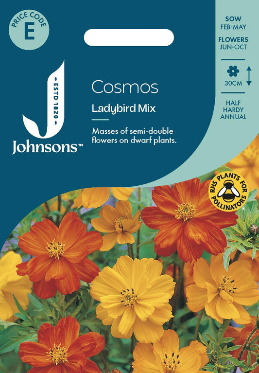 Johnsons - Cosmos Ladybird Mix - 50 Seeds
