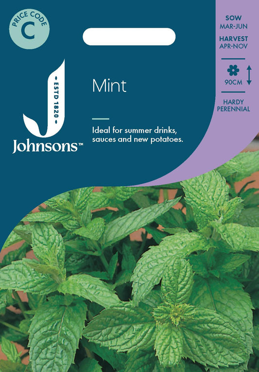 Johnsons - Herb - Mint - 1250 Seeds