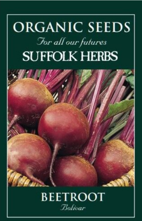 Suffolk Herbs Organic Beetroot Boliva 250 Seeds Seeds