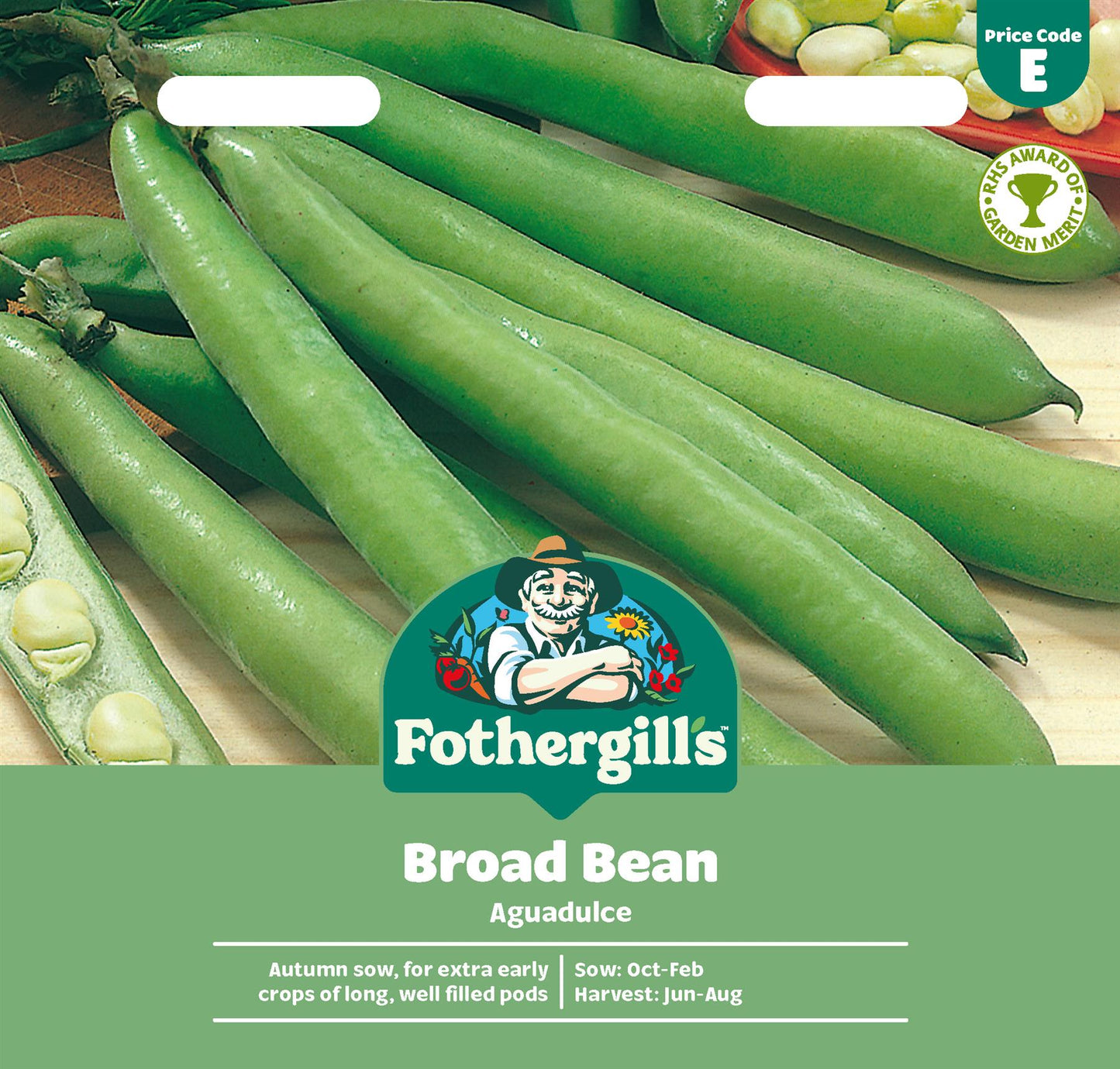 Fothergills Broad Bean Aguadulce Seeds