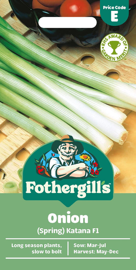 Fothergills  Spring Onion Katana F1 Seeds
