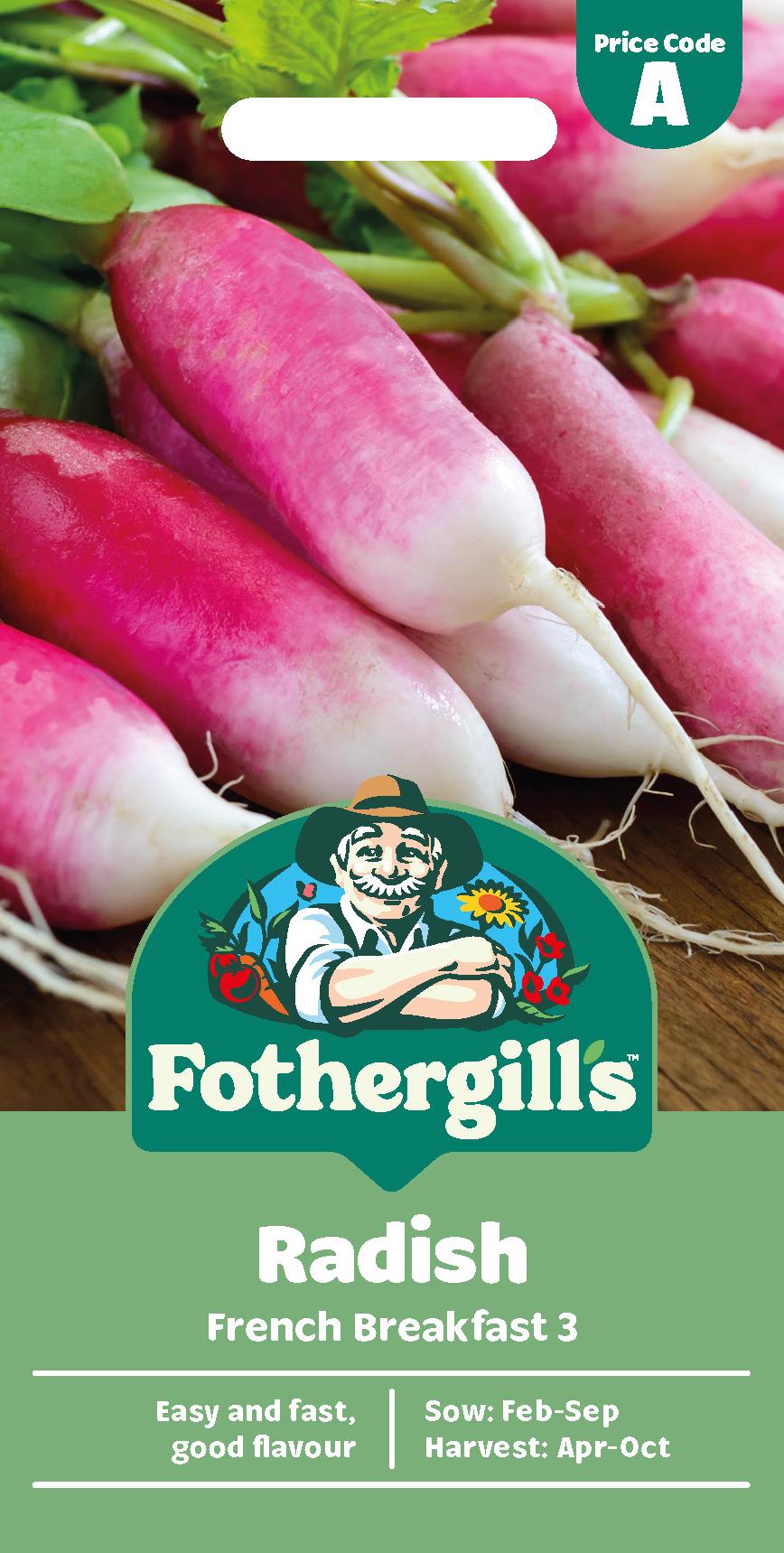 Fothergills Radish French Breakfast 3 - Seeds