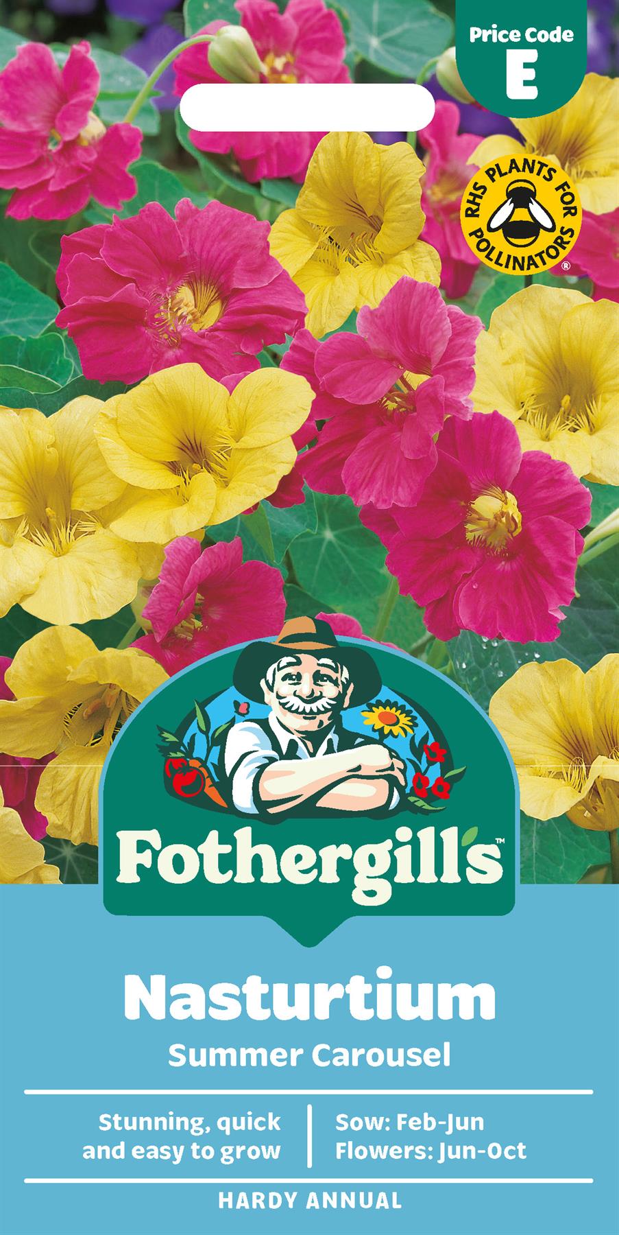 Fothergills Nasturtium Summer Carousel Seeds