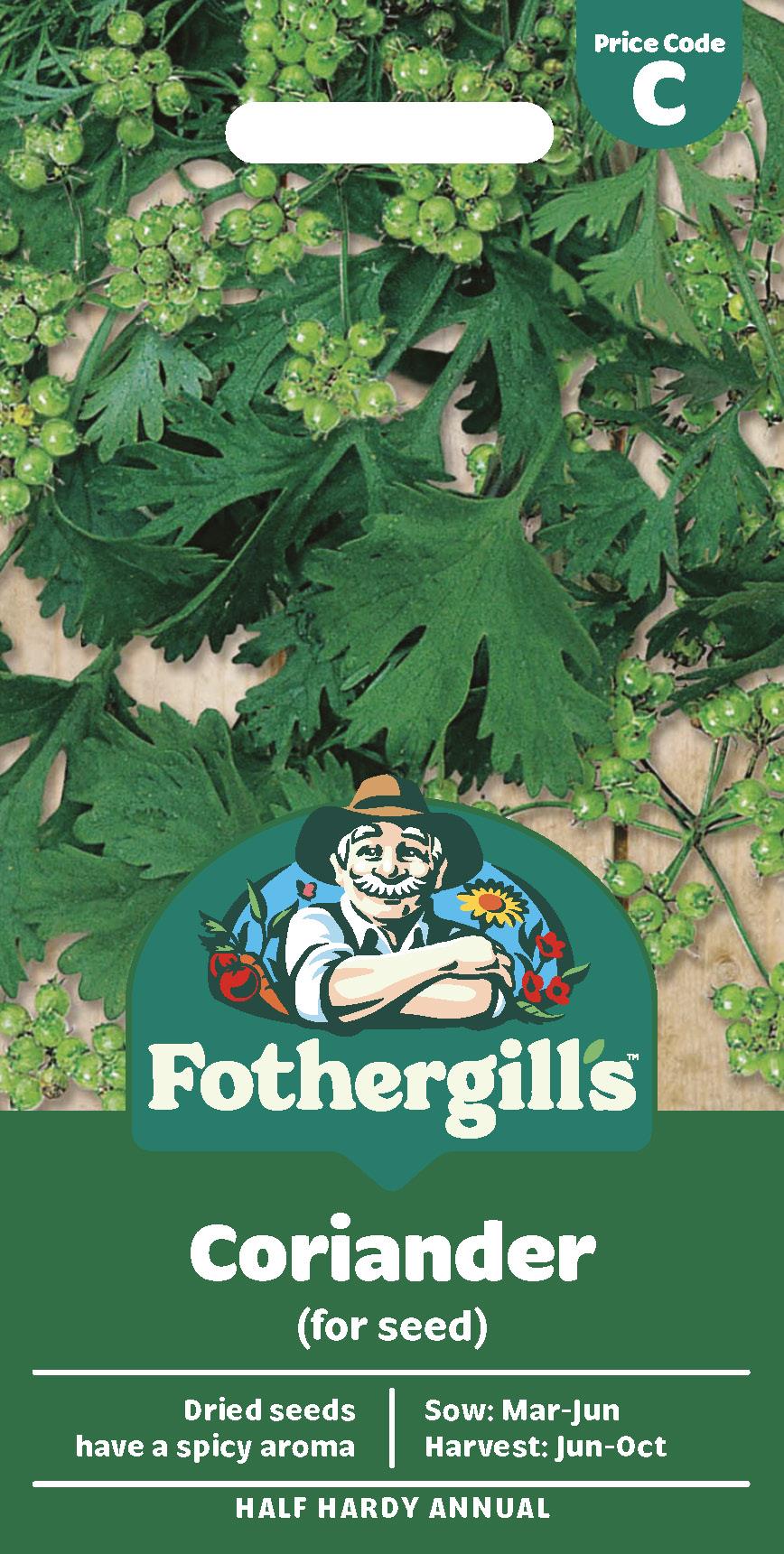 Fothergills Herb Coriander (For Seed) Seeds