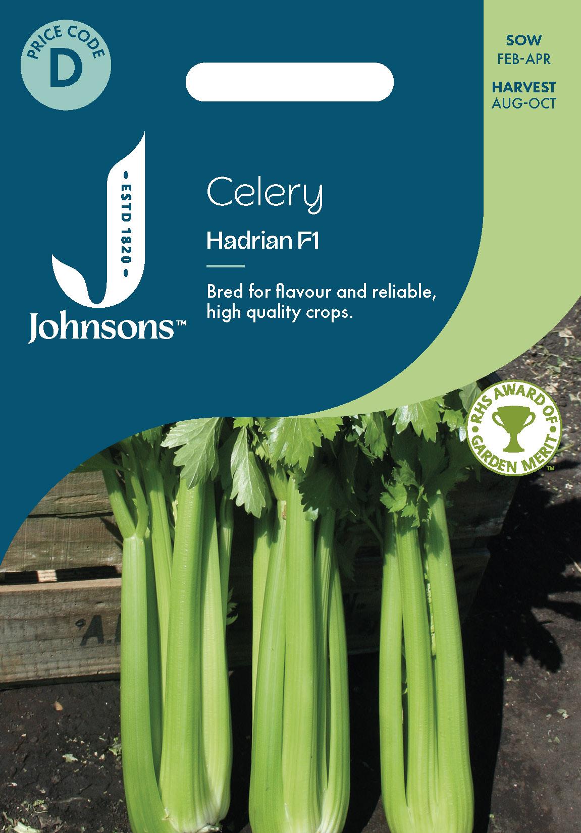 Johnsons - Celery Hadrian F1 - 200 Seeds