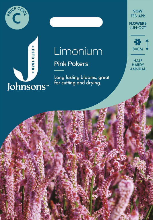 Johnsons - Limonium Pink Pokers - 500 Seeds