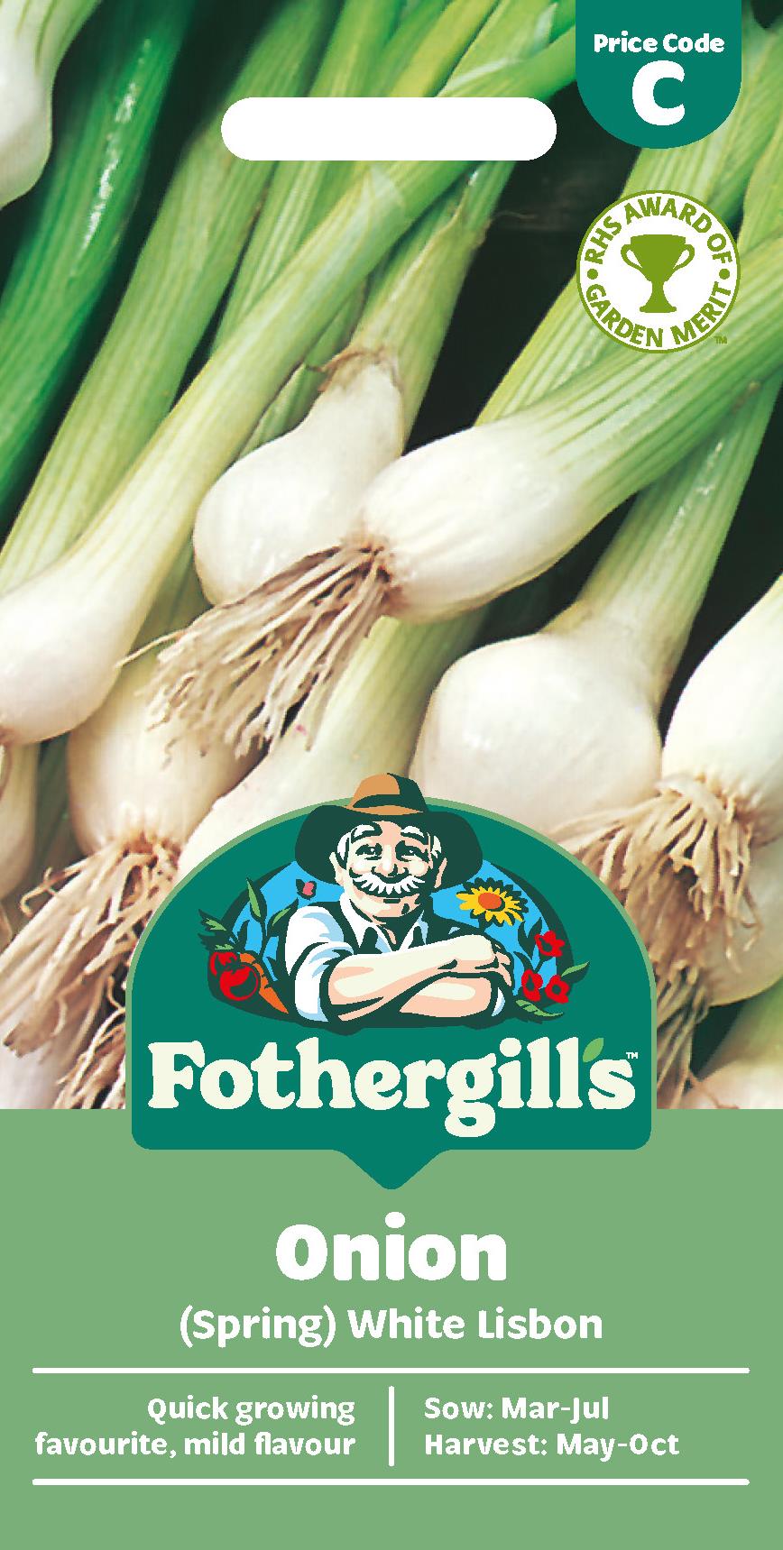 Fothergills  Spring Onion White Lisbon Seeds