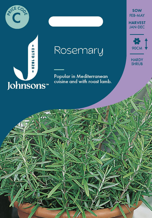 Johnsons - Herb - Rosemary - 75 Seeds