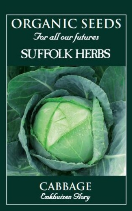 Suffolk Herbs Organic Cabbage Enkuizen Glory Seeds