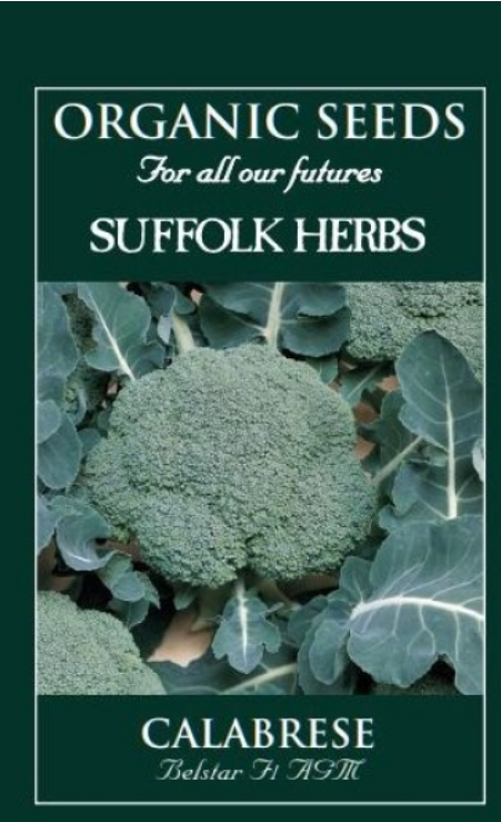 Suffolk Herbs Organic Calabrese Belstar F1 Seeds