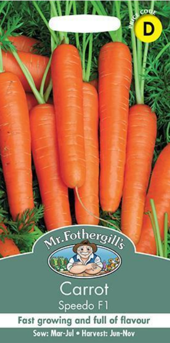 Mr Fothergills Carrot Speedo F1 Seeds