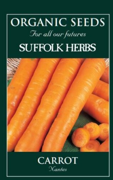 Suffolk Herbs Organic Carrot Nantes 2 - 300 Seeds