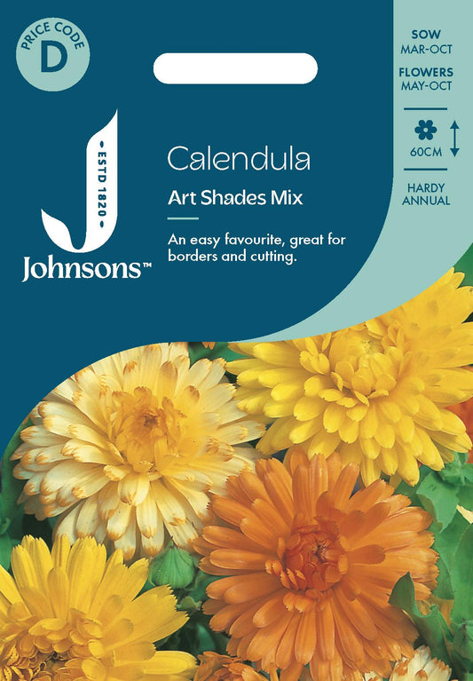 Johnsons - Calendula Art Shades Mix - 200 Seeds