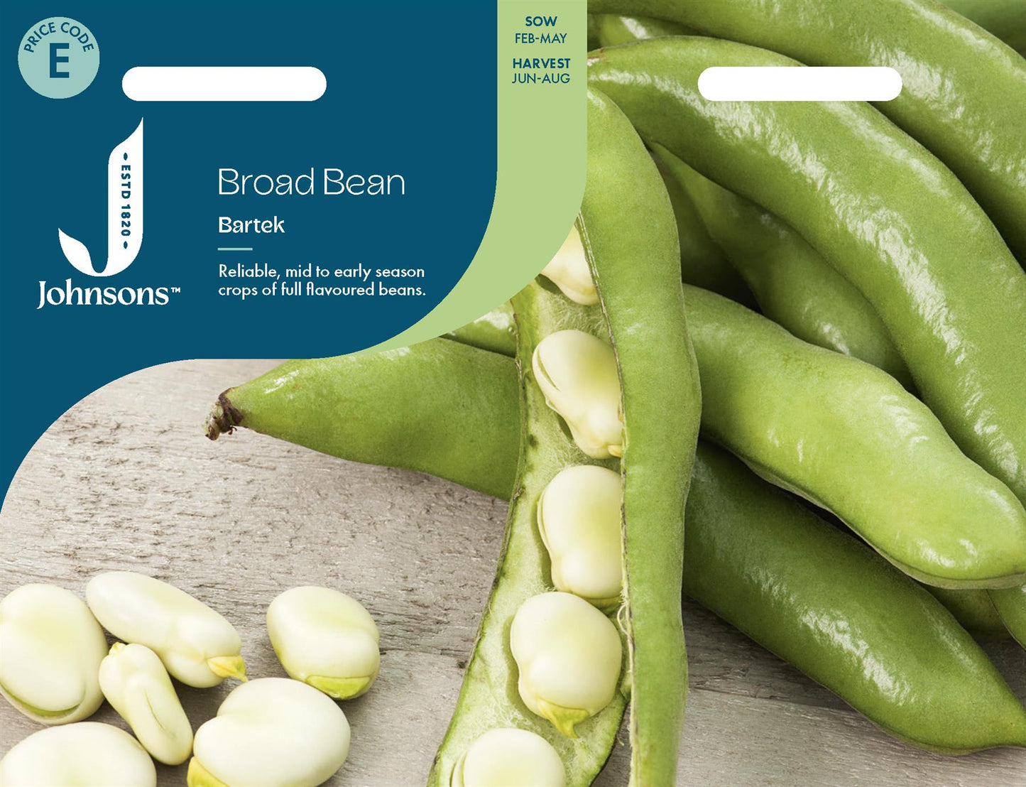 Johnsons - Broad Bean Bartek - 45 Seeds