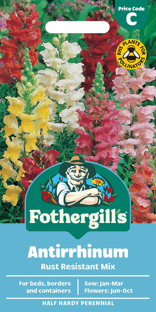 Fothergills Antirrhinum Rust Resistant Mix Seeds