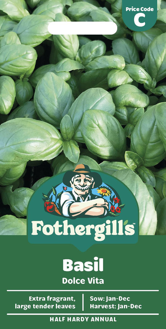 Fothergills Herb Basil Dolce Vita Seeds