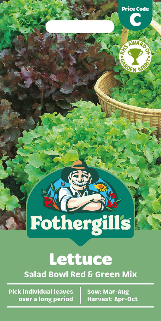 Fothergills Lettuce Salad Bowl Red & Green Mix Seeds