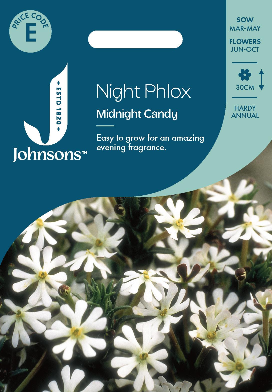 Johnsons - Night Phlox Midnight Candy - 250 Seeds