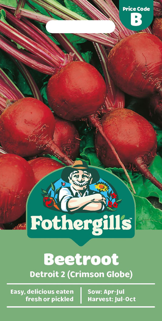 Fothergills Beetroot Detroit 2 (Crimson Globe) Seeds