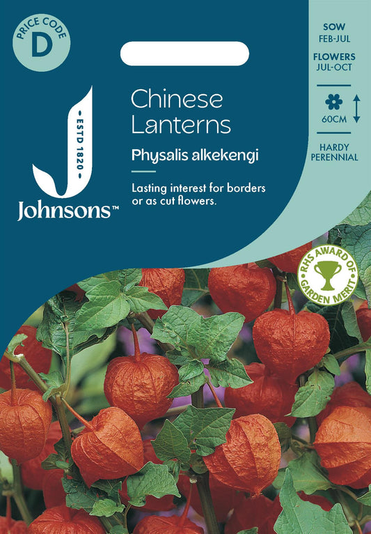 Johnsons - Chinese Lanterns - Physalis - 150 Seeds