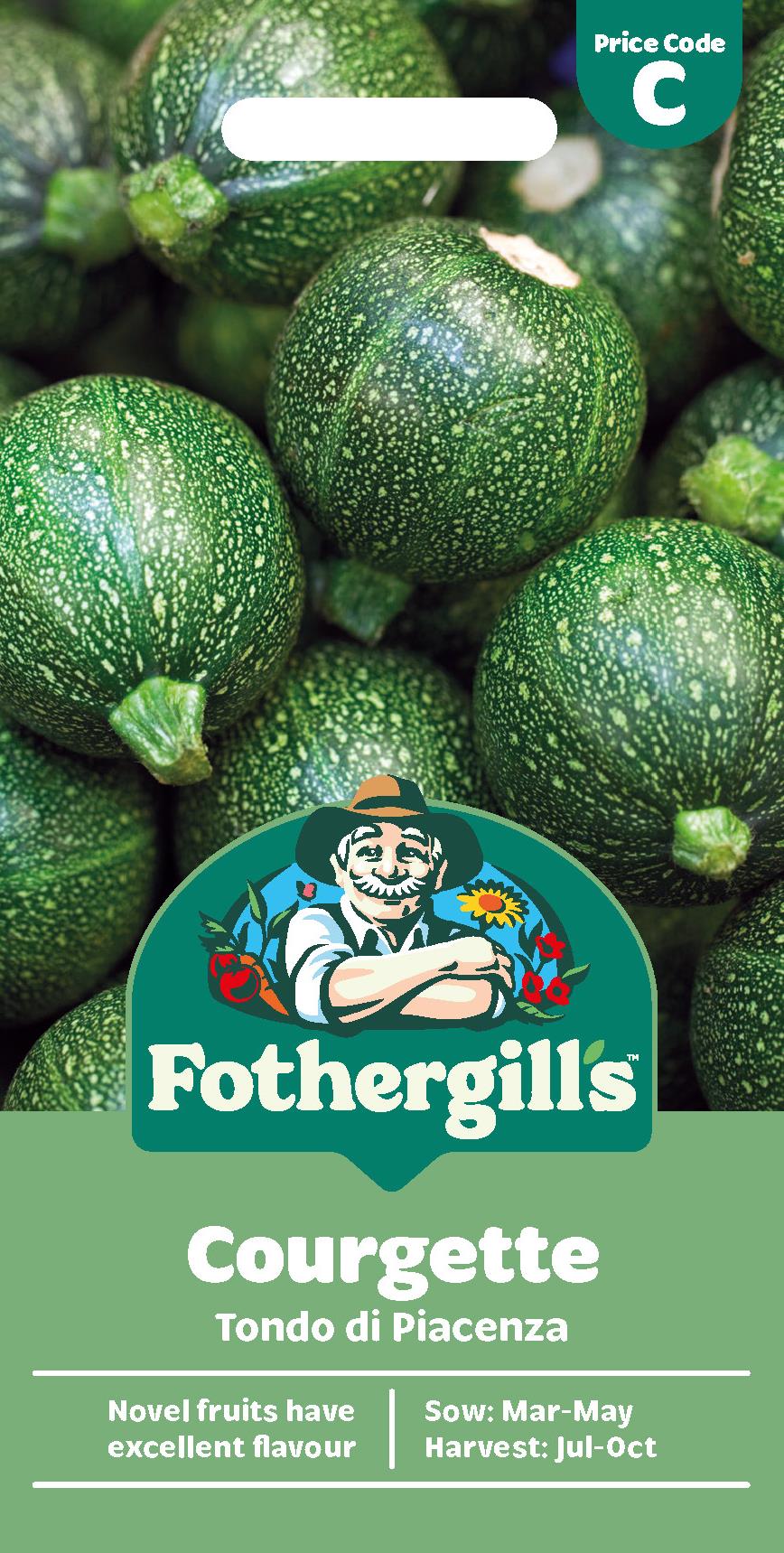 Fothergills Courgette Tondo Di Piacenza Seeds