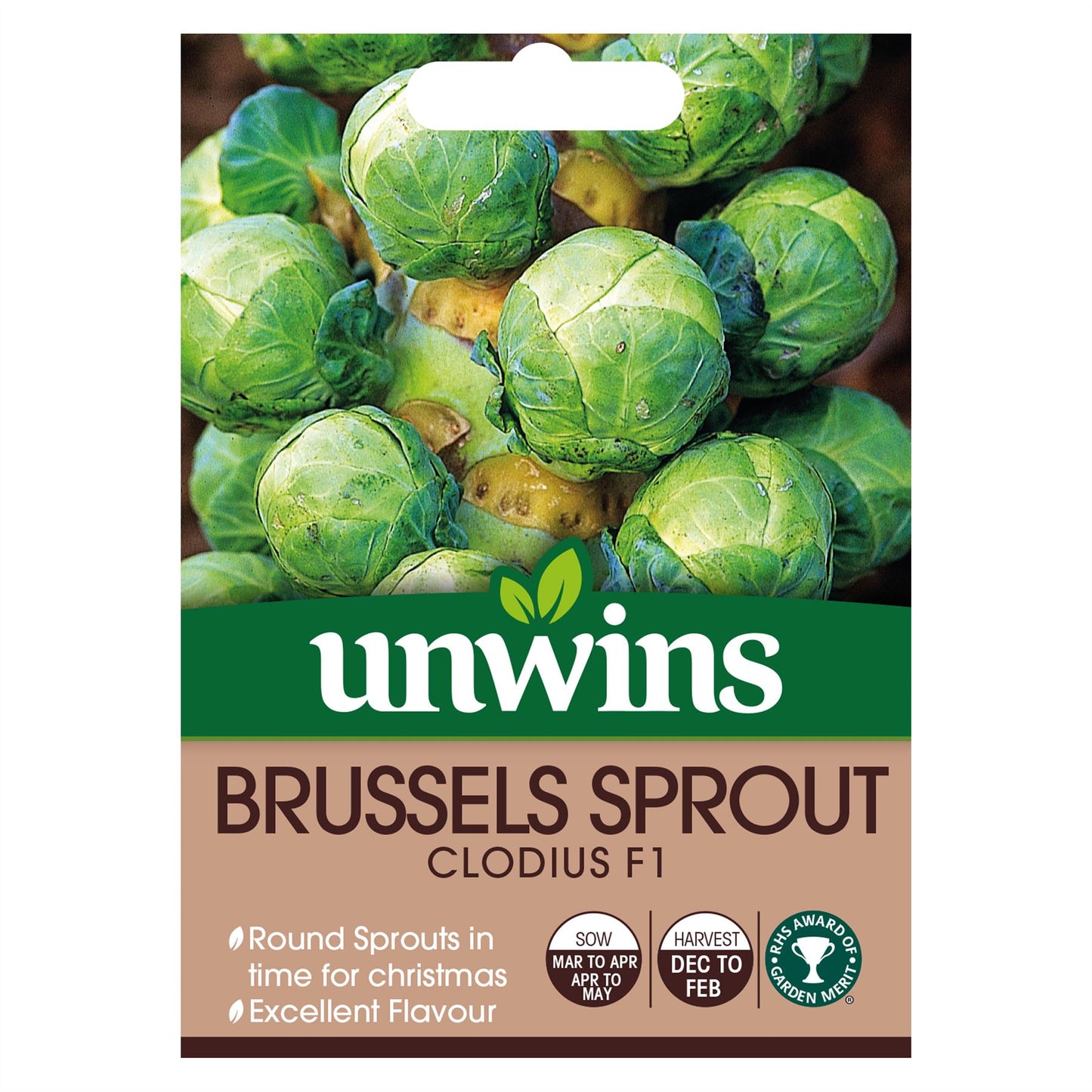 Unwins - Vegetable - Brussels Sprout Clodius F1 Seeds
