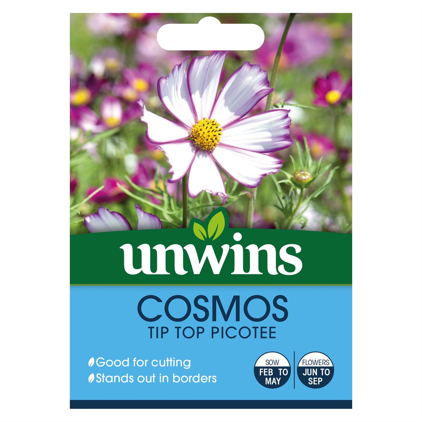 Unwins - Flower - Cosmos 'Tip Top Picotee' Seeds