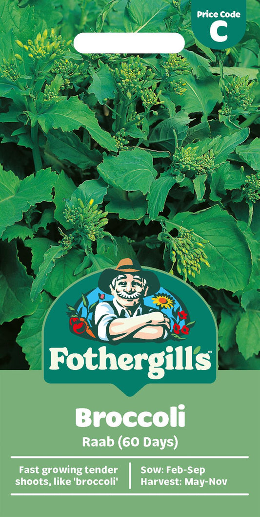Fothergills Broccoli Raab (60 Days) Seeds