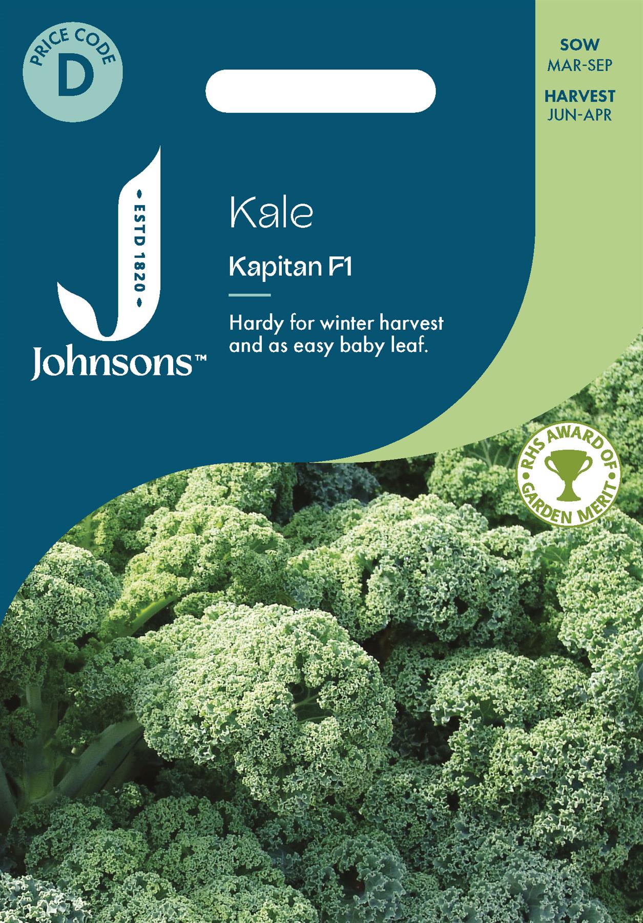 Johnsons - Kale Kapitan F1 - 50 Seeds