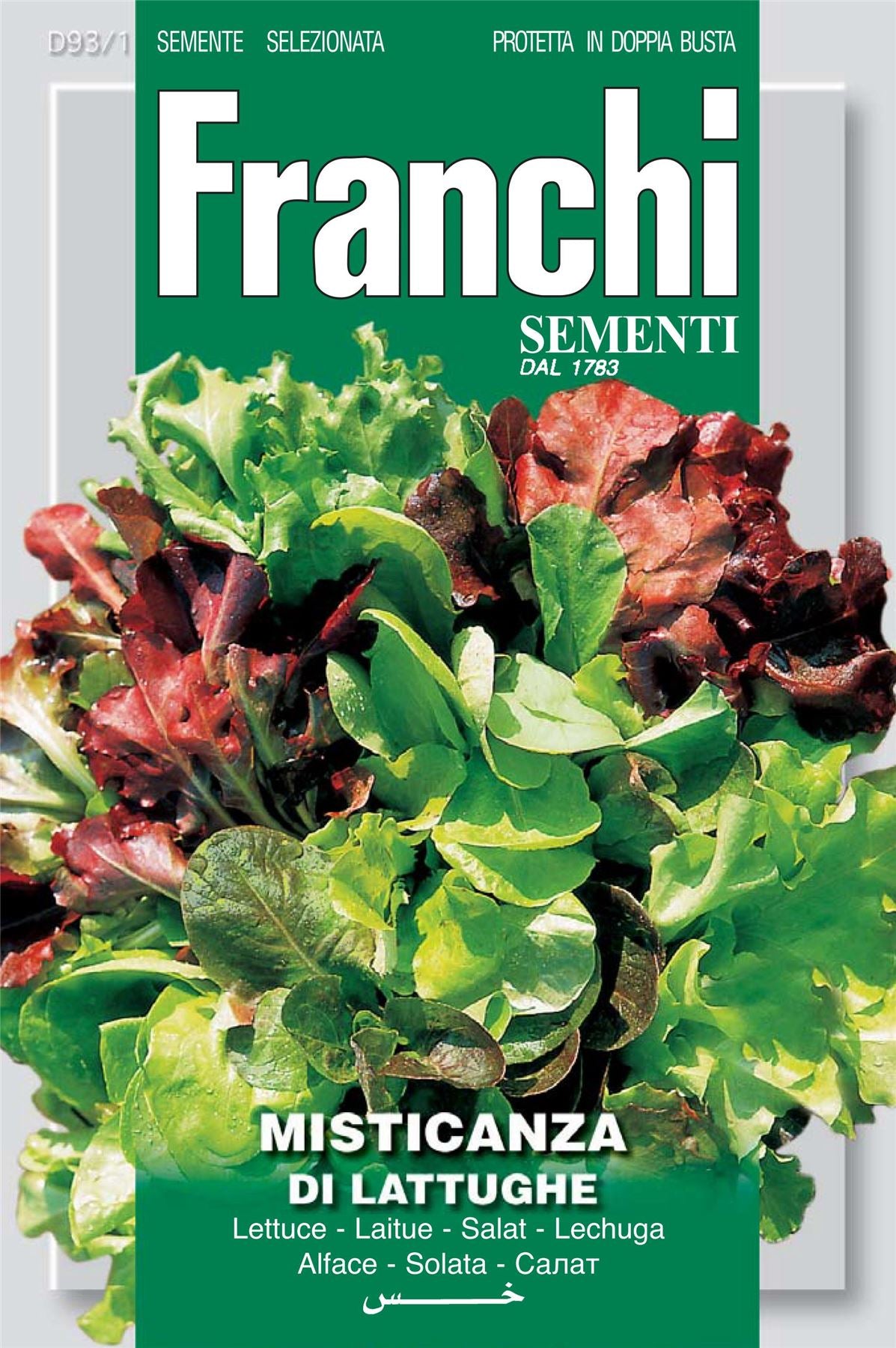 Franchi Seeds of Italy Spring Summer Lettuce Mix Di Lattughe Primavera Estate Seeds