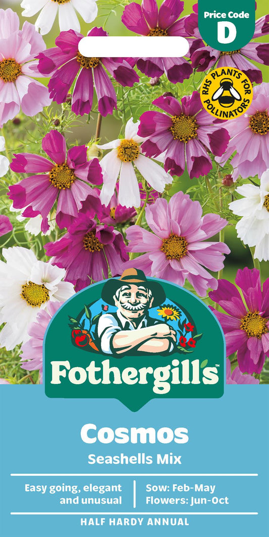 Fothergills Cosmos Seashells Mix Seeds