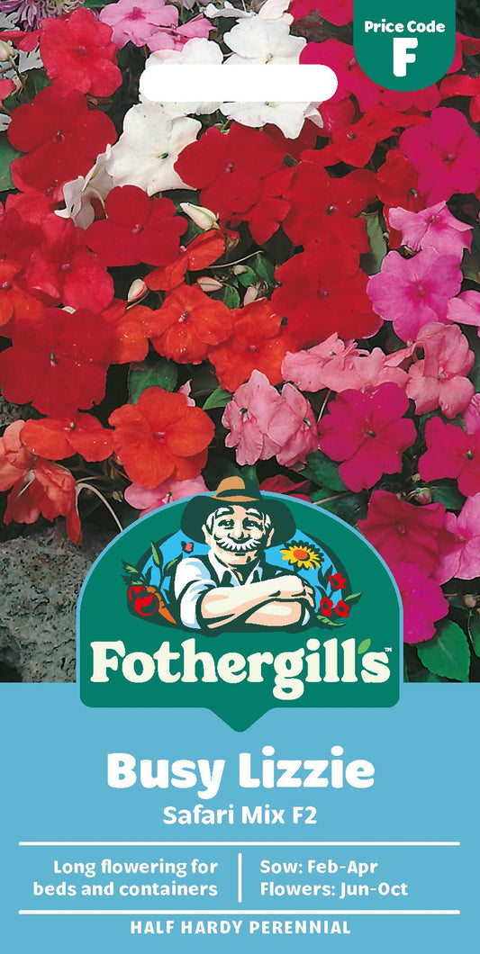 Fothergills Busy Lizzie Safari Mix F2 Seeds