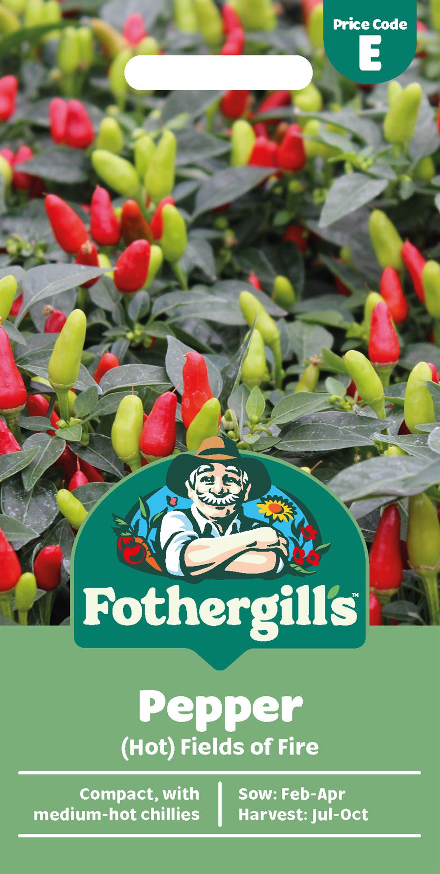 Fothergills Pepper (Hot) Fields Of Fire Seeds