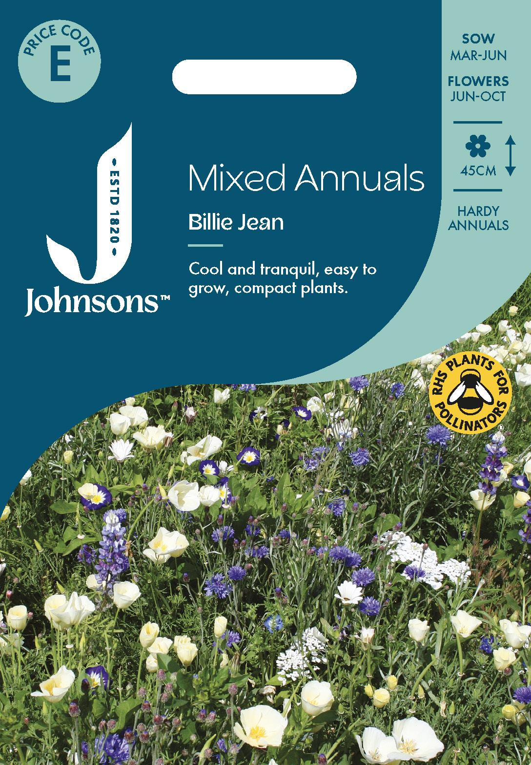 Johnsons - Mixed Annuals Billie Jean - 1 Seeds