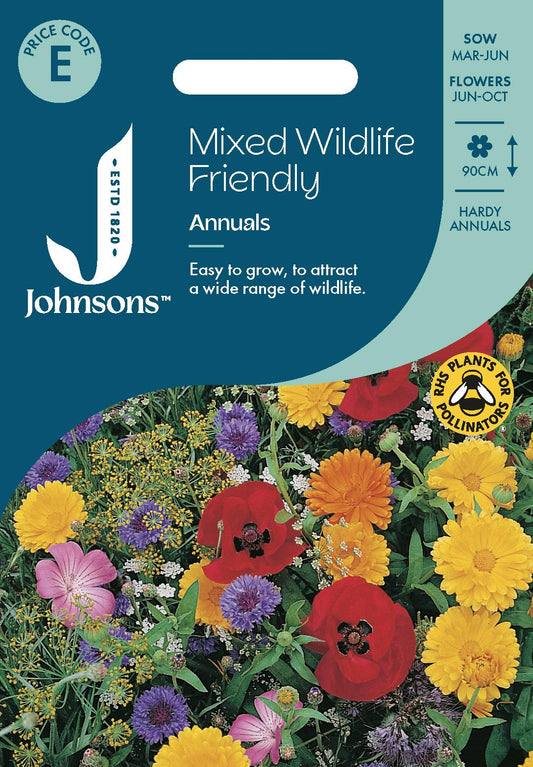 Johnsons - Mix Wildlife Friendly Annuals - 1 Seeds