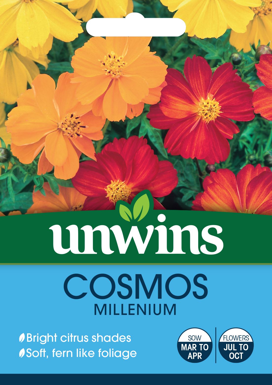 Unwins Cosmos Millennium 80 Seeds