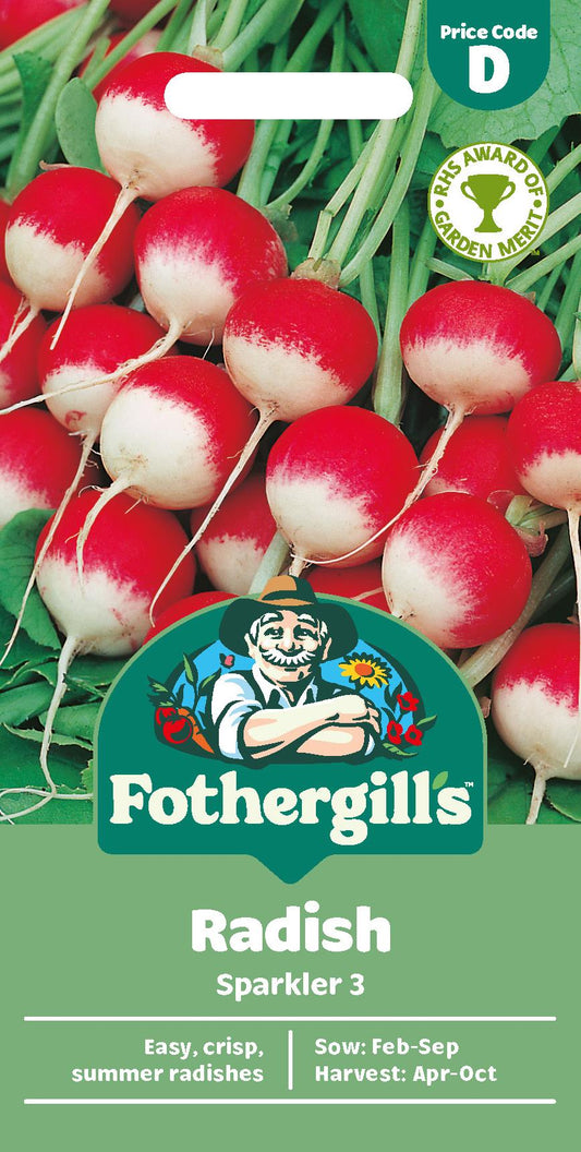 Fothergills Radish Sparkler 3 Seeds