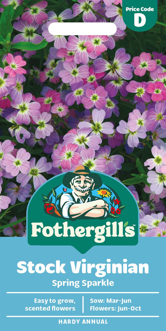 Fothergills Stock Virginian Spring Sparkle Seeds