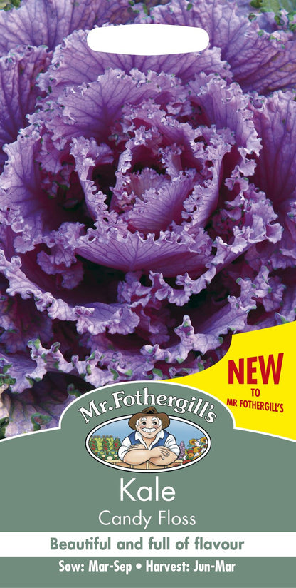 Mr Fothergills Kale Candy Floss 50 Seeds