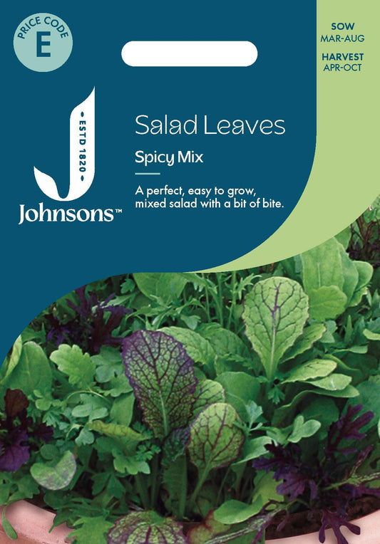Johnsons - Salad Leaves Spicy Mix - 750 Seeds