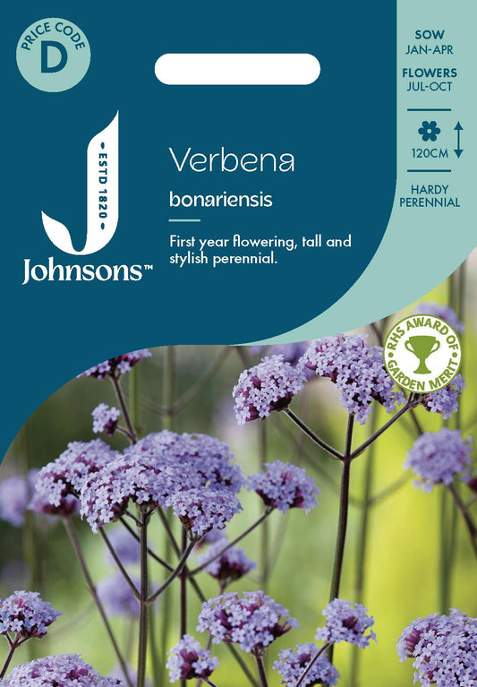 Johnsons - Verbena Bonariensis - 200 Seeds