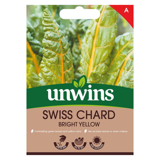 Unwins Vegetable Swiss Chard Bright Yellow - 200 Seeds