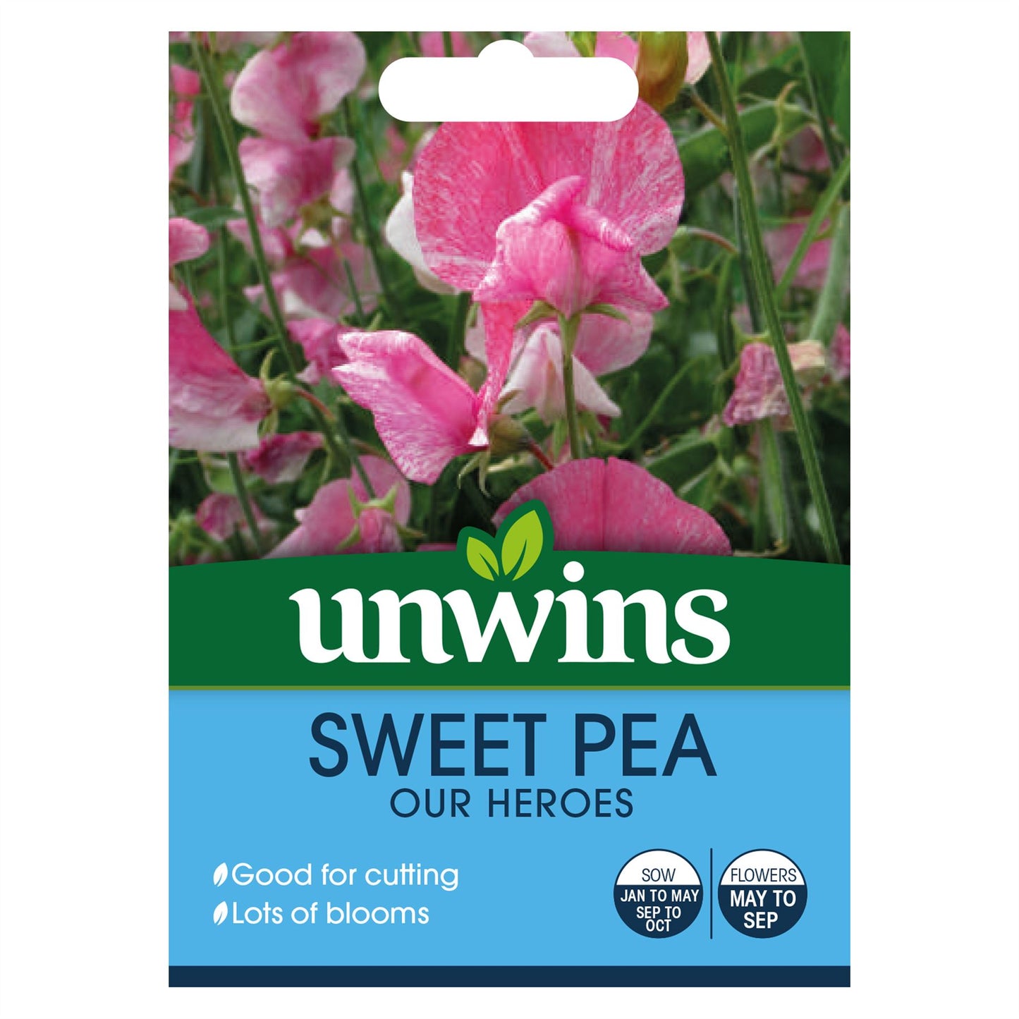 Unwins - Flower - Sweet Pea Our Heroes Seeds